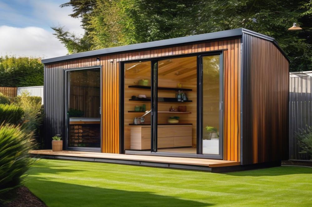 Maximize Your Space: How To Incorporate Open Shelving In Modern Shed Storage Design