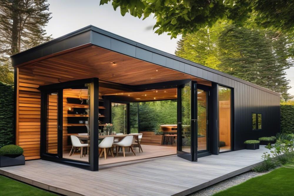 Transform Your Outdoor Space: Designing A Modern Shed For Dining And Entertainment