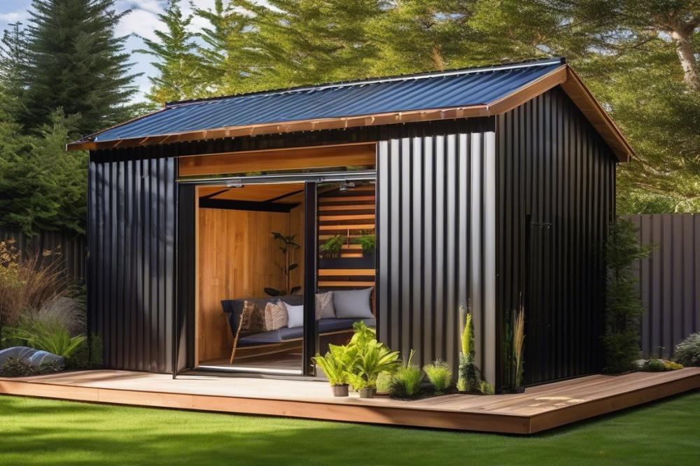 Transform Your Shed: Stylish Wood And Metal Combinations For Modern Aesthetics